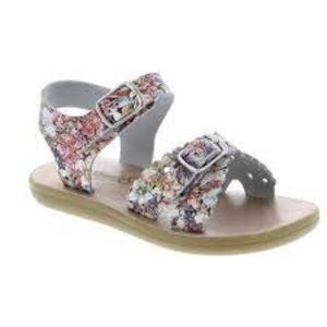Footmates - Ariel Sandal Floral BabyToddler 4 6 - NEW NWT